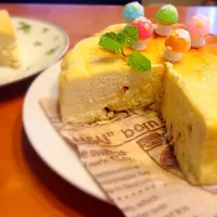 ハルさんの料理 水切りヨーグルトで滑らかふわふわスフレチーズケーキ♥️