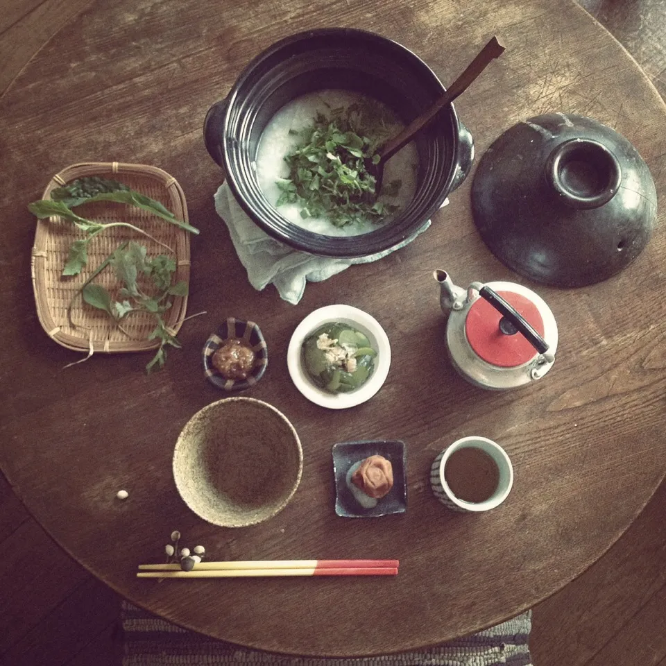 “ 八日に食べた七草粥 ”|おたんこ食堂  d□~°さん