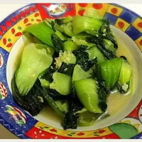 Stir-fried Japanese Green With Garlic|Qiwei Tanさん