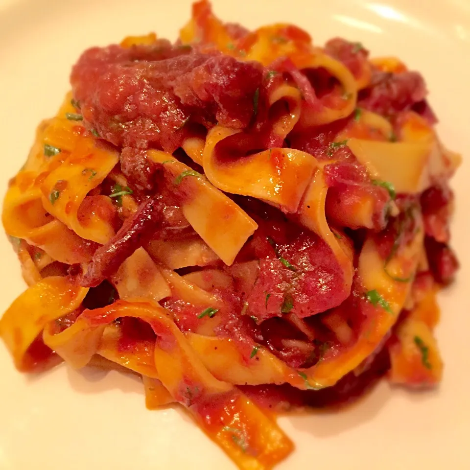 Snapdishの料理写真:Oxtail Ragu Tagliatelle|Jeremy Khooさん