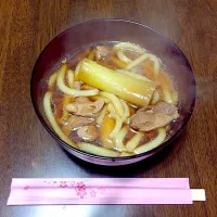 Snapdishの料理写真:鴨汁うどん♡ᵕ̈*⑅୨୧|huraiya--さん