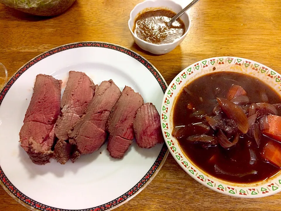 鹿肉のロースト、鹿肉の赤ワイン煮|Hiromichi  Inudukaさん