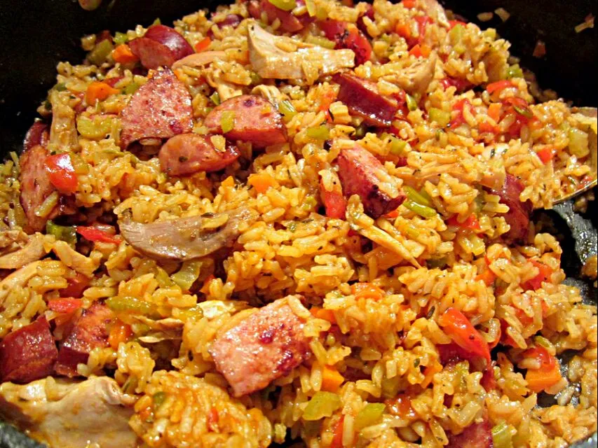 Cajun Jambalaya For Church Musical #Rice #Pork #Chicken #Shrimp #Dinner 🔥 😋 #Main dish 😊 💜|Alisha GodsglamGirl Matthewsさん