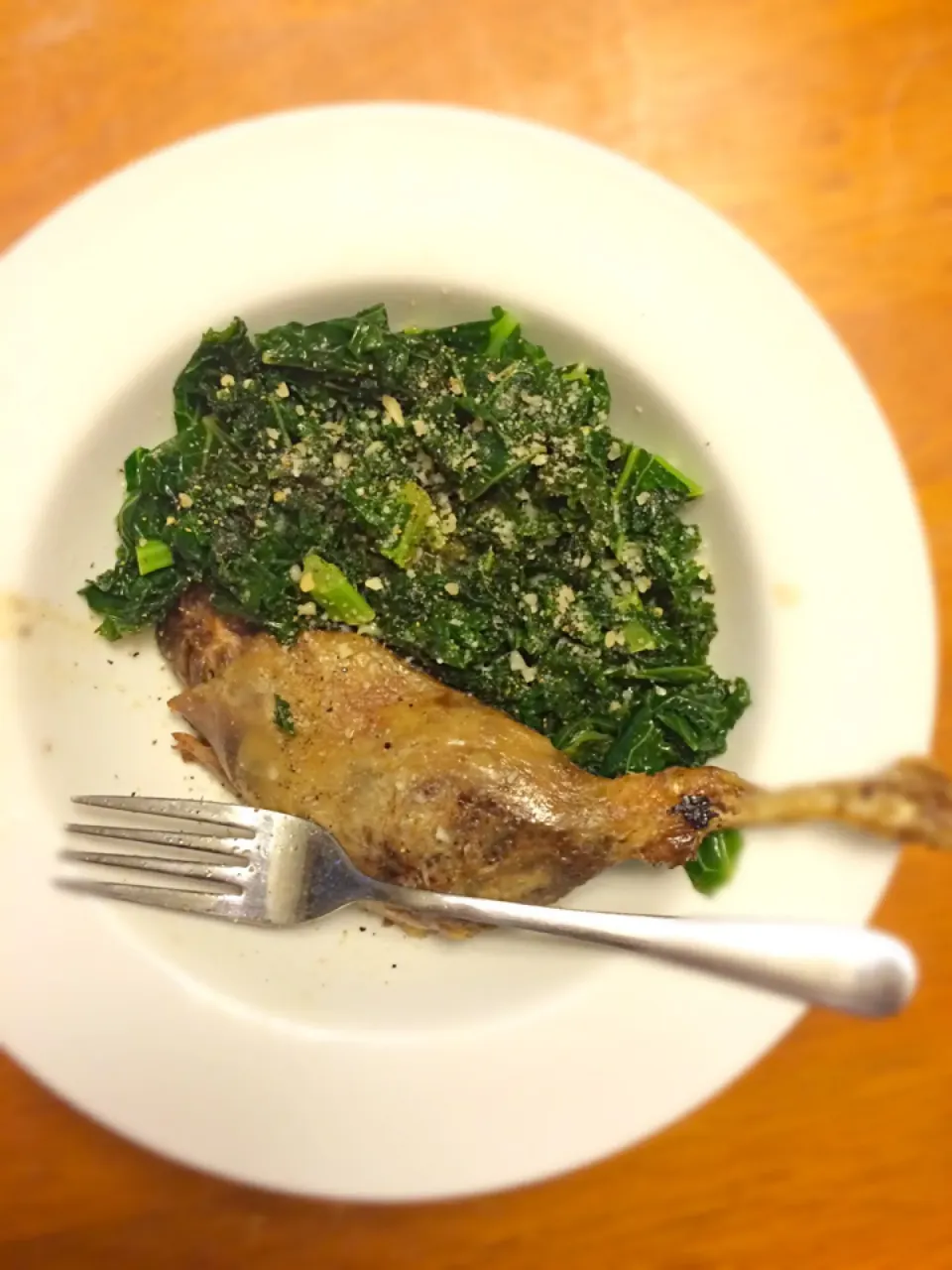 Duck confit with kale|Yi Tanさん