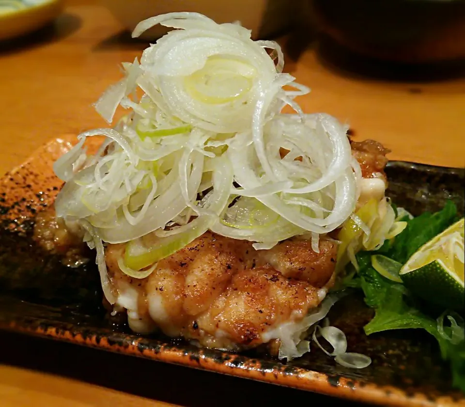 串かつ屋さんで多少ワインとは合わなかってけど焼き白子を注文。すごい量の焼き白子が出て来ましたわ💦|にゃあ（芸名）さん