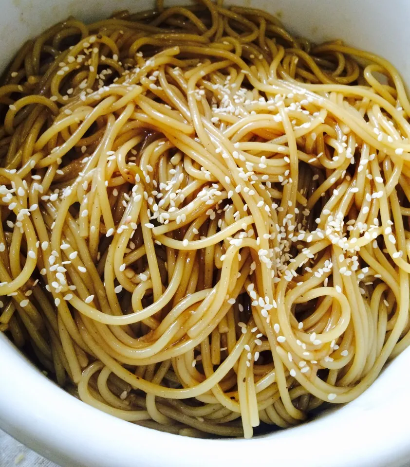 Spaghetti with oriental sauce|Benj Antonioさん