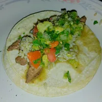 Calf liver tacos with cilantro lime rice and jalapeño pineapple pico de gallo|Haley KandiEyes Peelさん