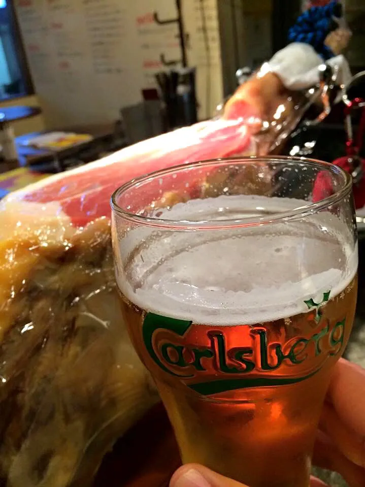 nama ham and beer|Nigel Nakadaさん