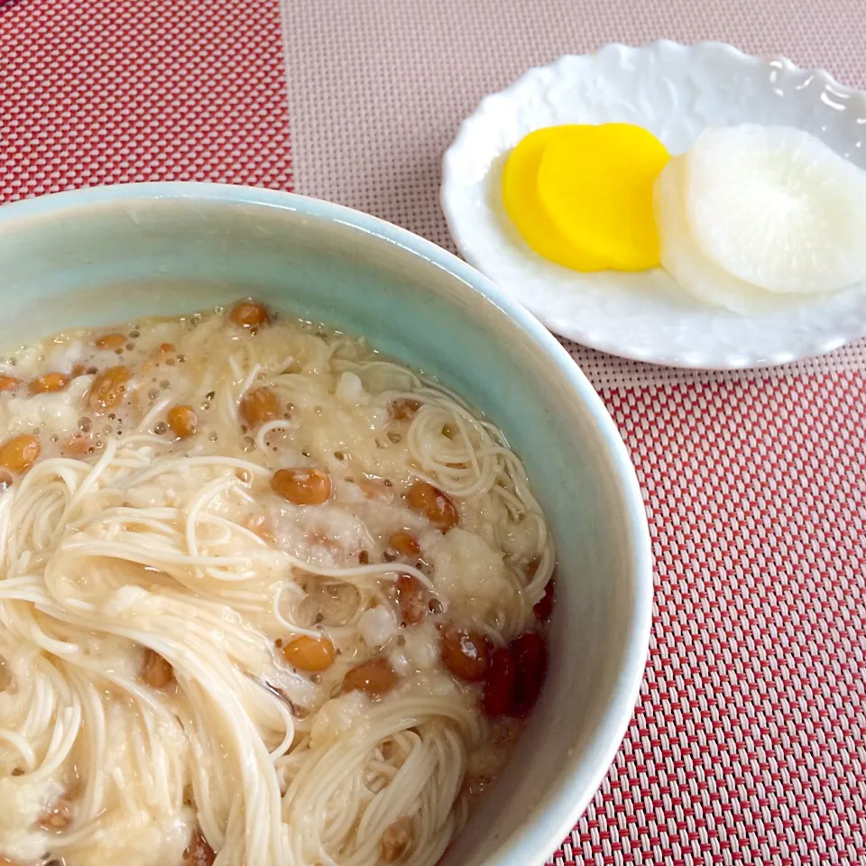 長いも納豆そうめん|kumiさん