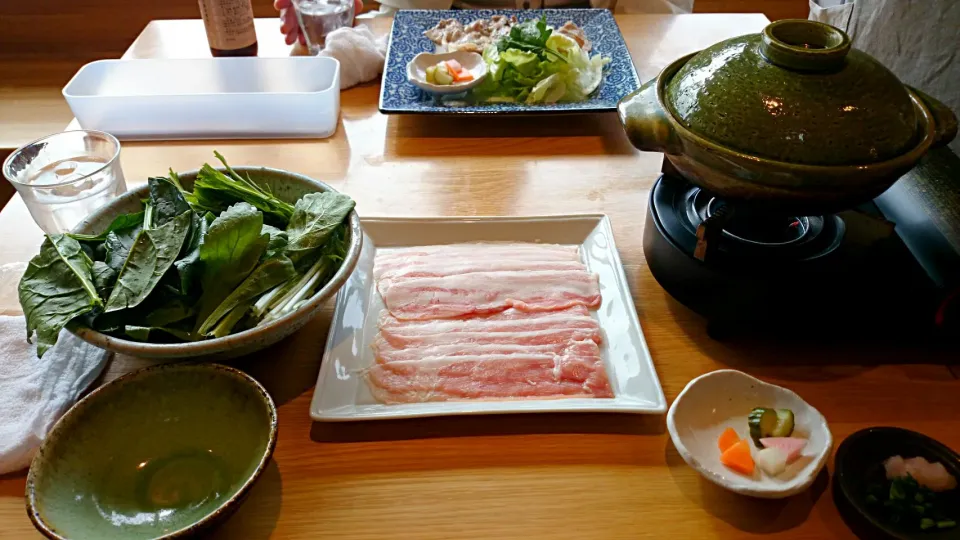 恋する豚のしゃぶしゃぶ定食( °∇^)］|ノゾミさん