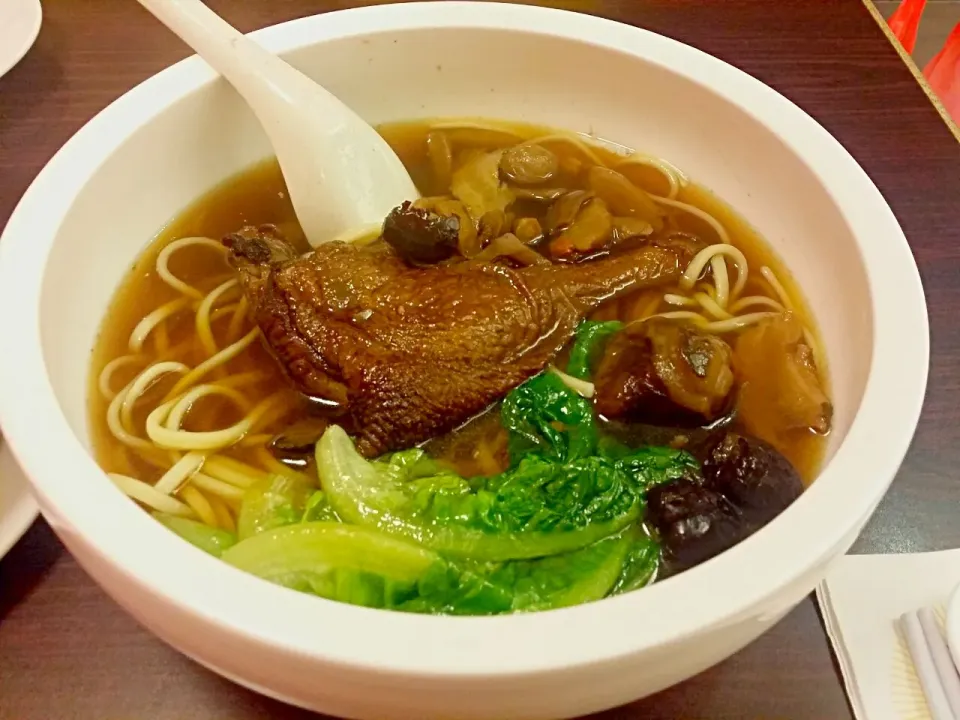 Snapdishの料理写真:Herbal Duck soup with noddle|juneさん