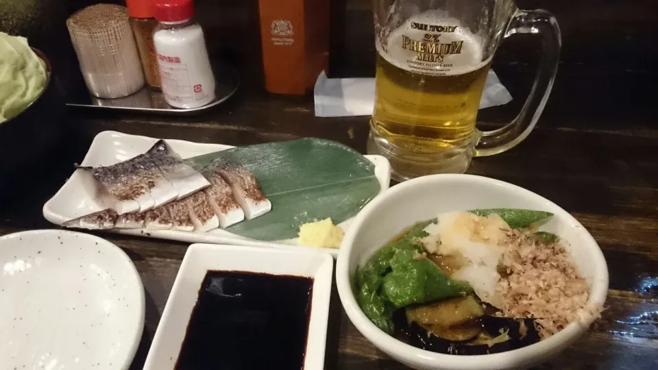 炙りしめさばと万願寺とナスの揚げ浸し|サイファさん