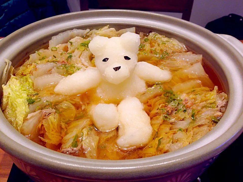 Snapdishの料理写真:豚と白菜のミルフィーユみぞれ鍋|あやかさん