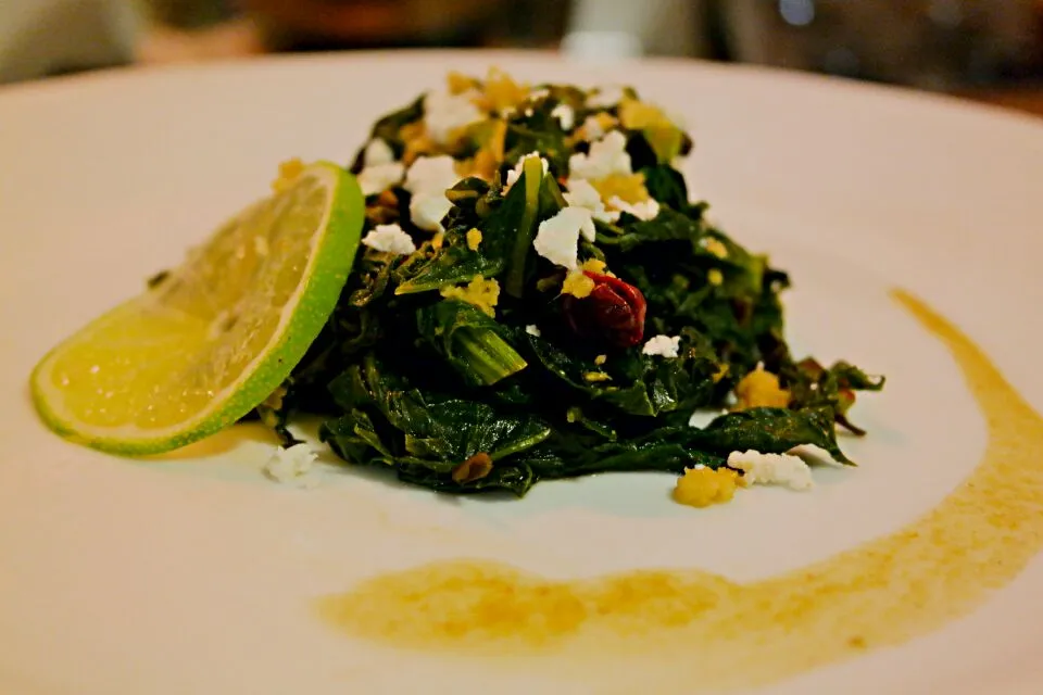 Turnip and Mustard greens with Fat free feta chese|ankur sharmaさん