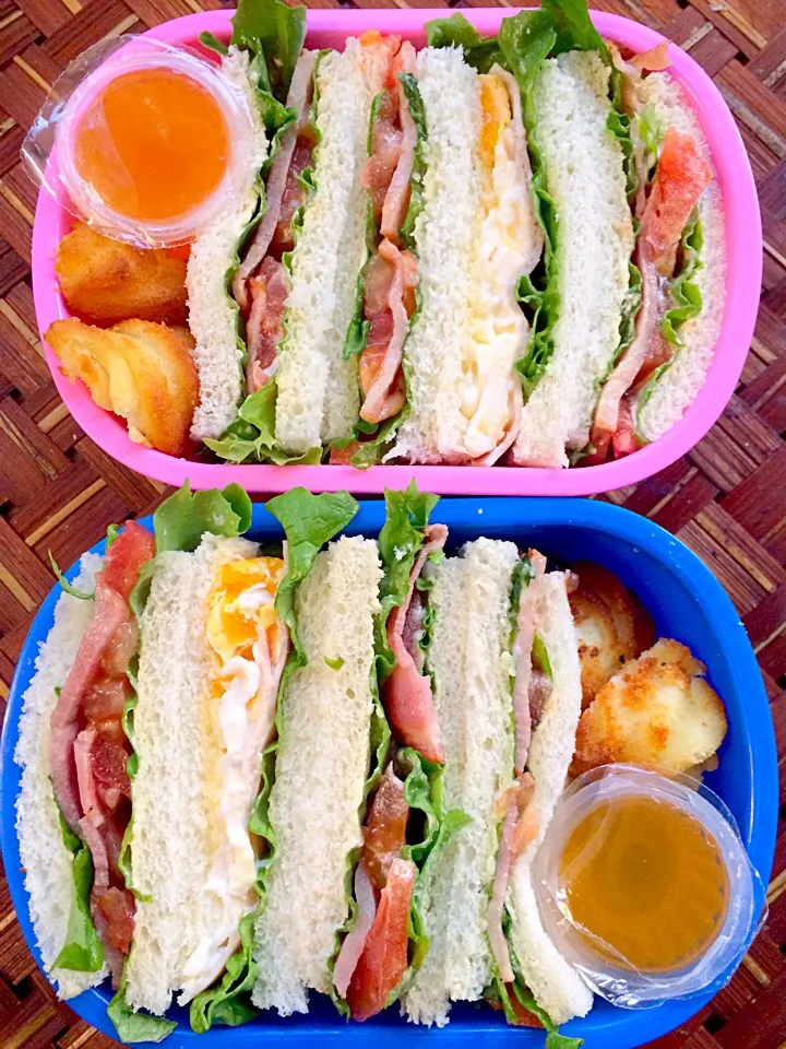 Lunch box☆Sandwich🎵HLE&BLTｻﾝﾄﾞｳｨｯﾁ|🌈Ami🍻さん