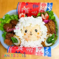 Snapdishの料理写真:1/13 ＊もふもふひつじ弁当＊