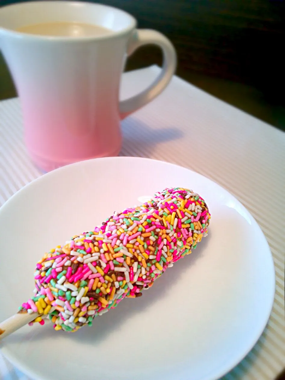 dipped marshmallow sprinkles milk!!|和田 匠生さん