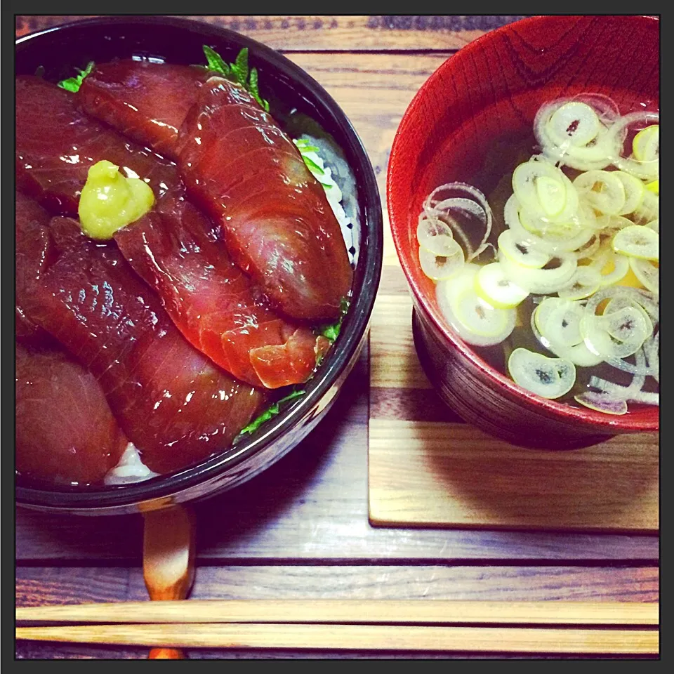 漬け丼&お吸い物。|tomoccoさん