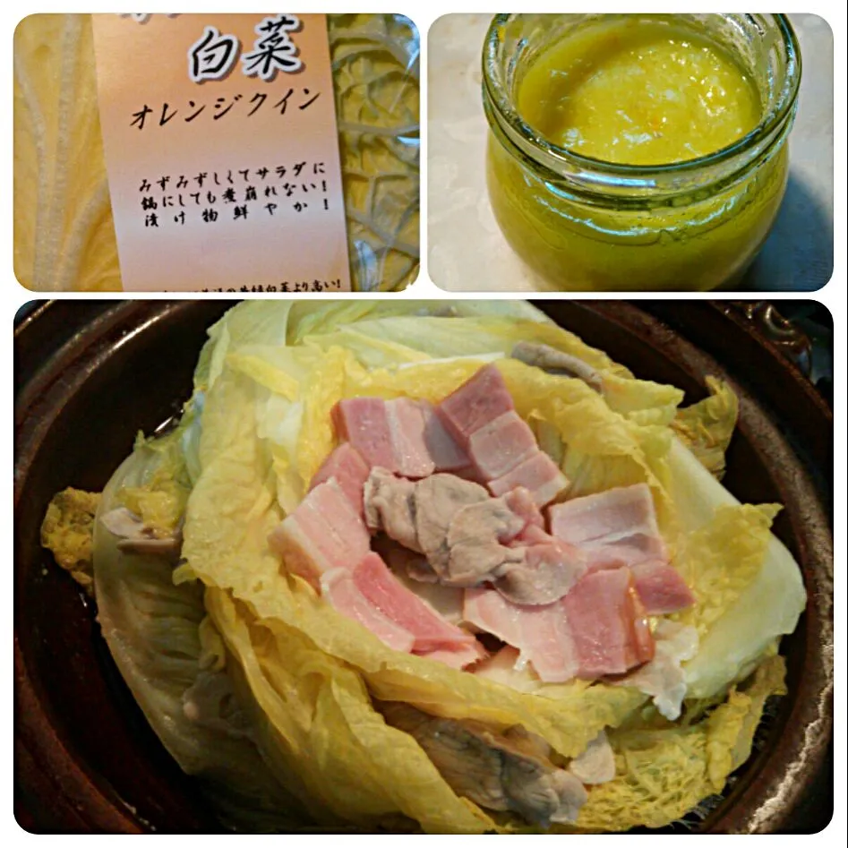 今夜は独り楽しく(..)常夜鍋(..)
隣町のbrandヤシオporkとこれまた隣町の那須高原bacon、我が町のオレンジ白菜を日本酒で煮込みました(;_;)
ポン酢よりも自家製の柚子dressingが合うわ(^^)v|quitaさん