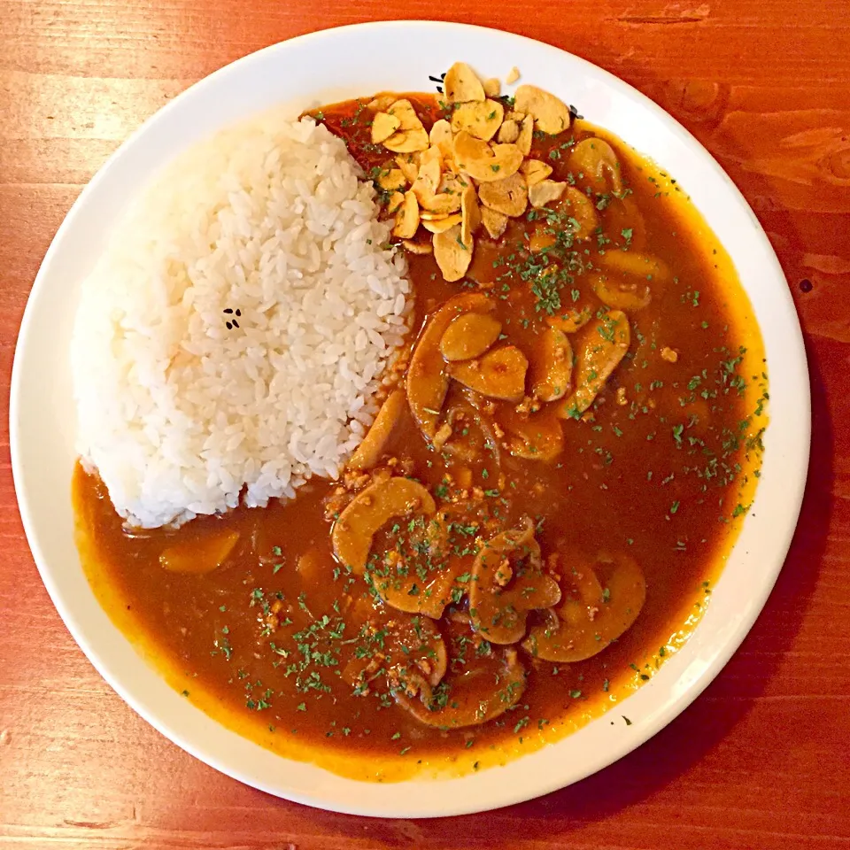 Button mushroom Curry|JAMONGさん