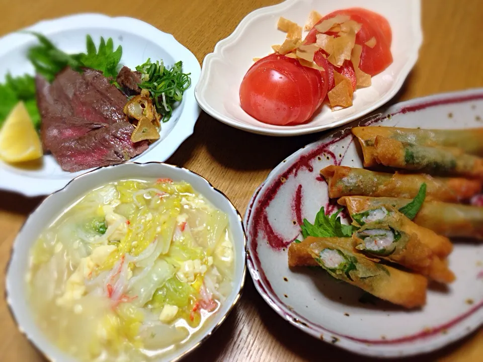 Tomoko Itoさんの料理 玉子豆腐とカニカマ使って簡単うまうまあんかけ冬瓜♥を白菜で👍|川上千尋さん