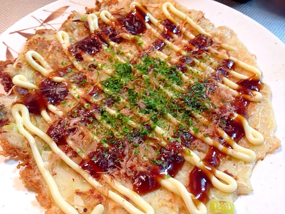 Snapdishの料理写真:お好み焼きぃ〜（≧∇≦）|りーちさん