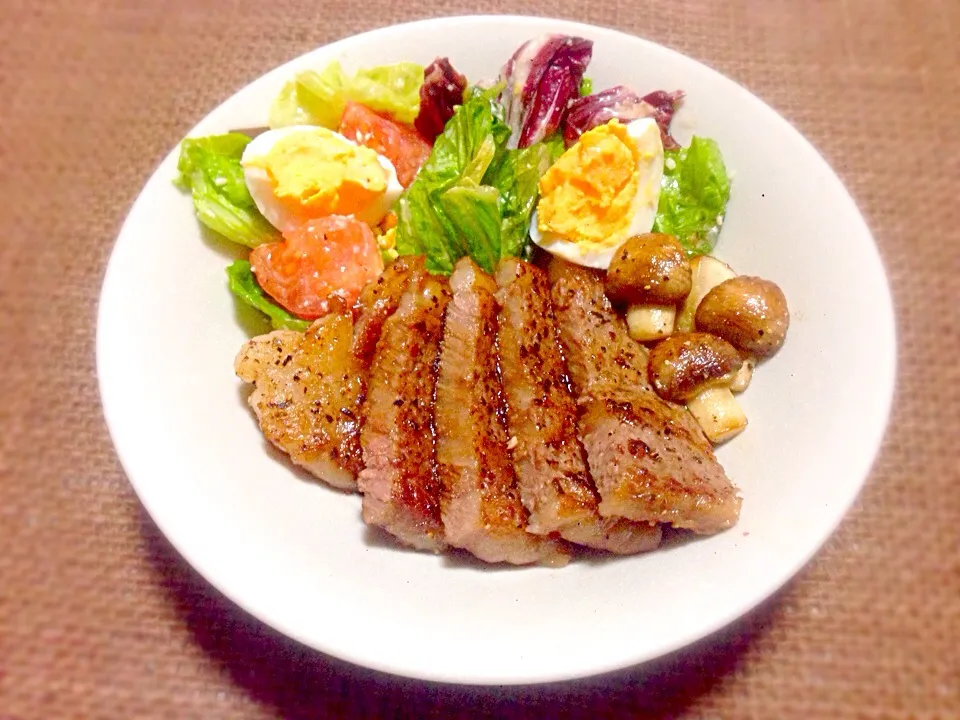 Hida beef steak salad（飛騨牛のステーキサラダ）|Polar Bearさん