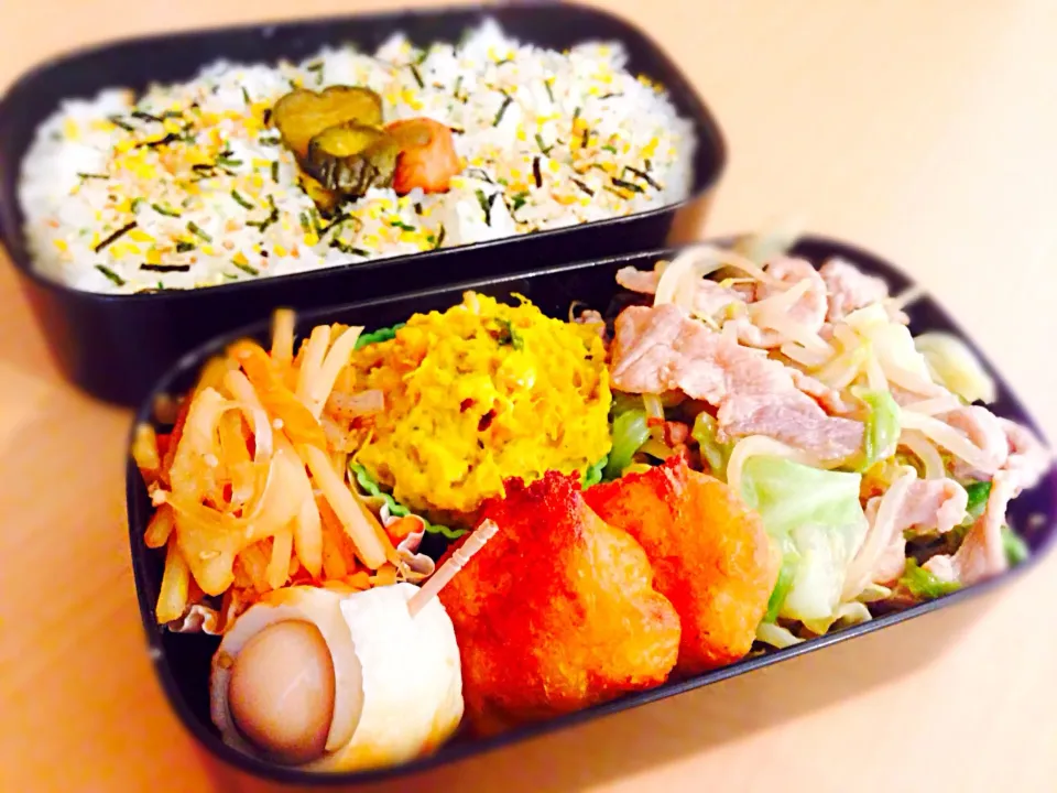 Snapdishの料理写真:豚の味噌炒め弁当|sallyさん