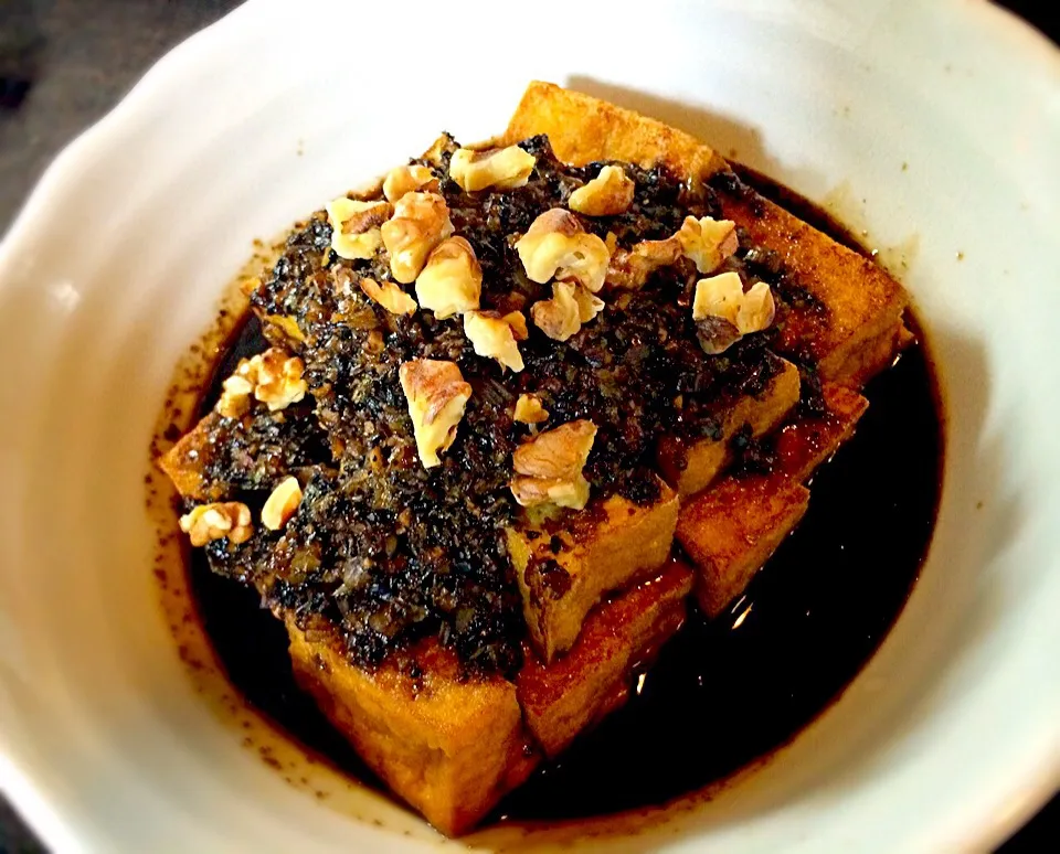 厚揚げのバルサミコ胡麻シソだれ|ぷっくりんこ💙さん