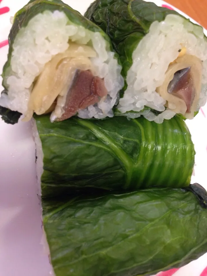 Snapdishの料理写真:Mackerel leaf mustard|menggayさん