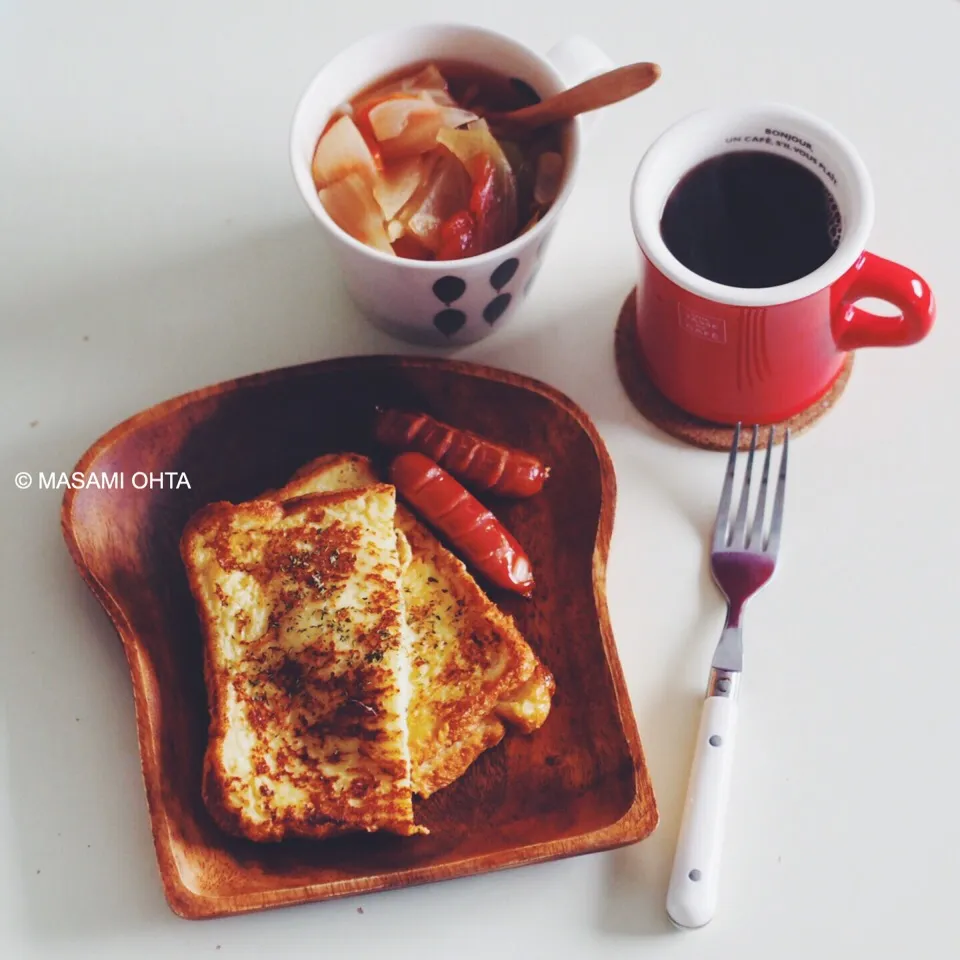 Snapdishの料理写真:チーズインフレンチトースト|寫眞食堂さん