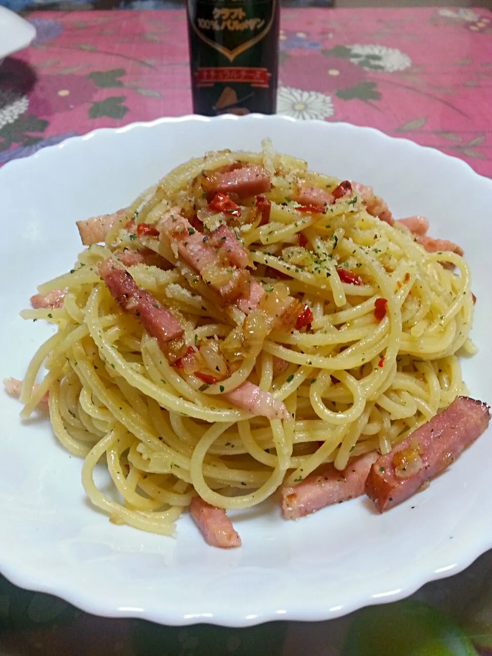 peperoncino spaghetti#Dinner //ペペロンチーノ　スパゲッティ#@Miki's House|Miki Jorierose Obispoさん