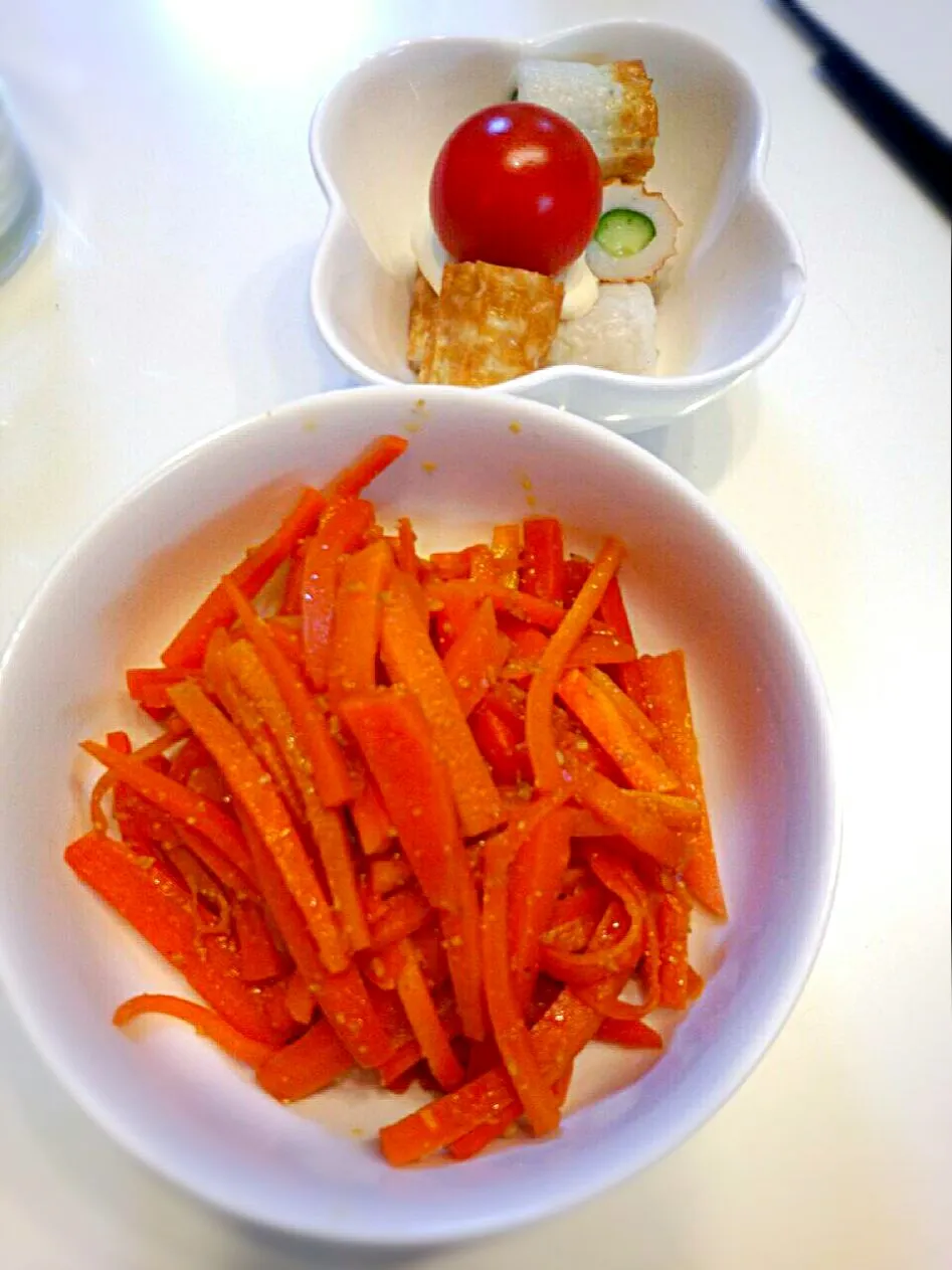 人参をたくさんもらったので人参きんぴら♡1/14|ちび太さん