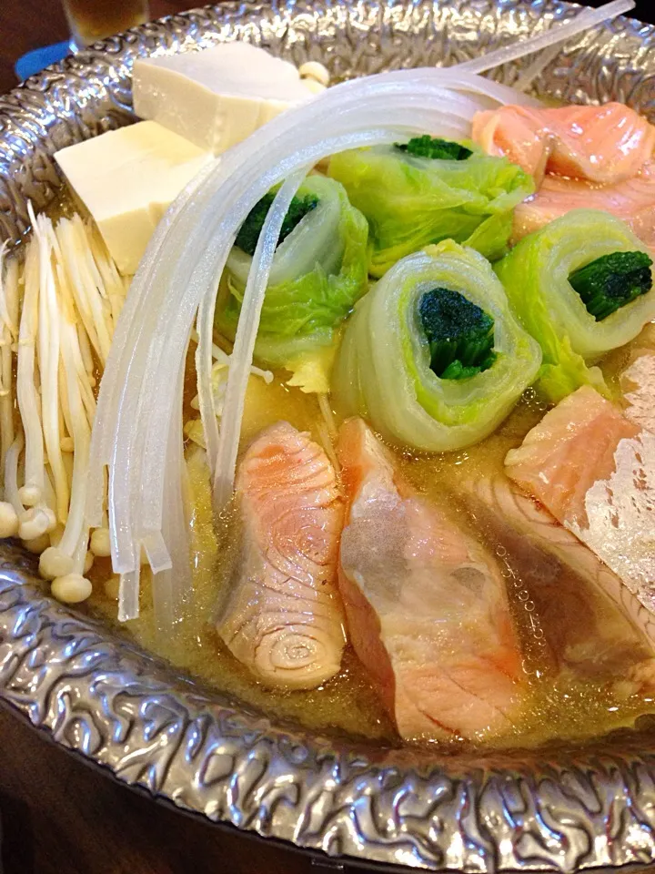 Salmon miso nabe@Kaiware, 111 Somerset|coxiella24さん