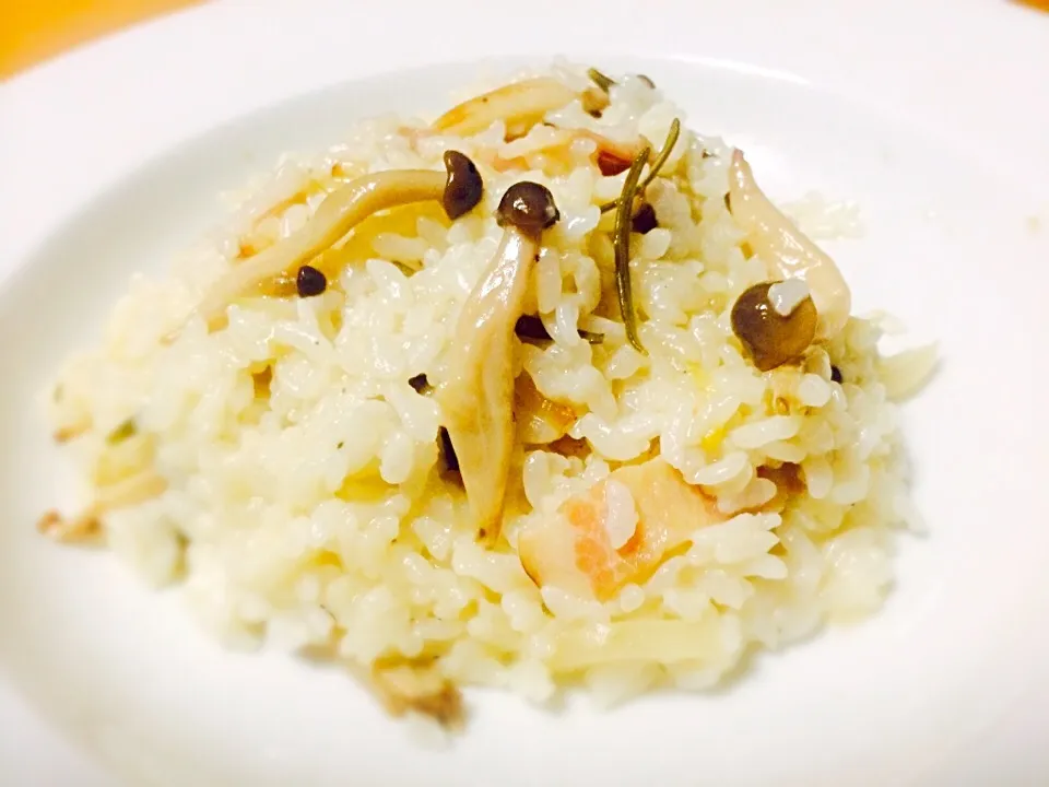 Chicken fricassée soup risotto|Masakiさん