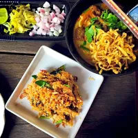 Khaosoi & Tumkanun  ข้าวซอยเนื้อ  ตำขนุน ร้านเอกน้ำเงี้ยว|Thee Kanthamさん