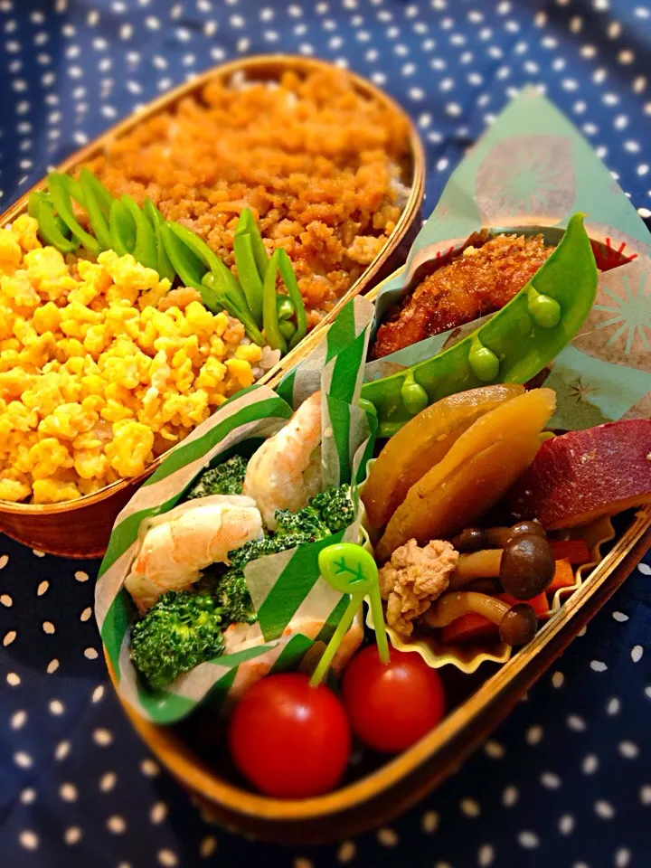 Snapdishの料理写真:2015.1.15中2男子わっぱ弁当|mari-pさん