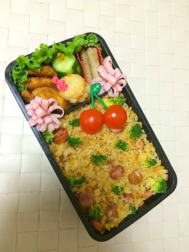 ウィンナー炒飯弁当|まぁちゃんさん