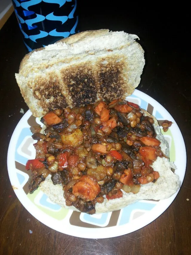 lentil sloppy joes #cleaneating #vegan #sloppyjoes #sandwich #lentils #mushroom #helathy|CleanEatsさん