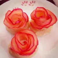 Snapdishの料理写真:薔薇のアップルパイ|mini桃さん