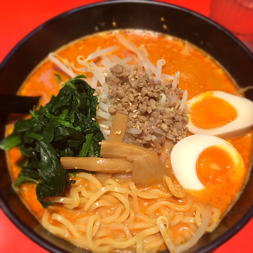 Snapdishの料理写真:今日も四川風担々麺 辛さ特急|uchikawa hiroshiさん