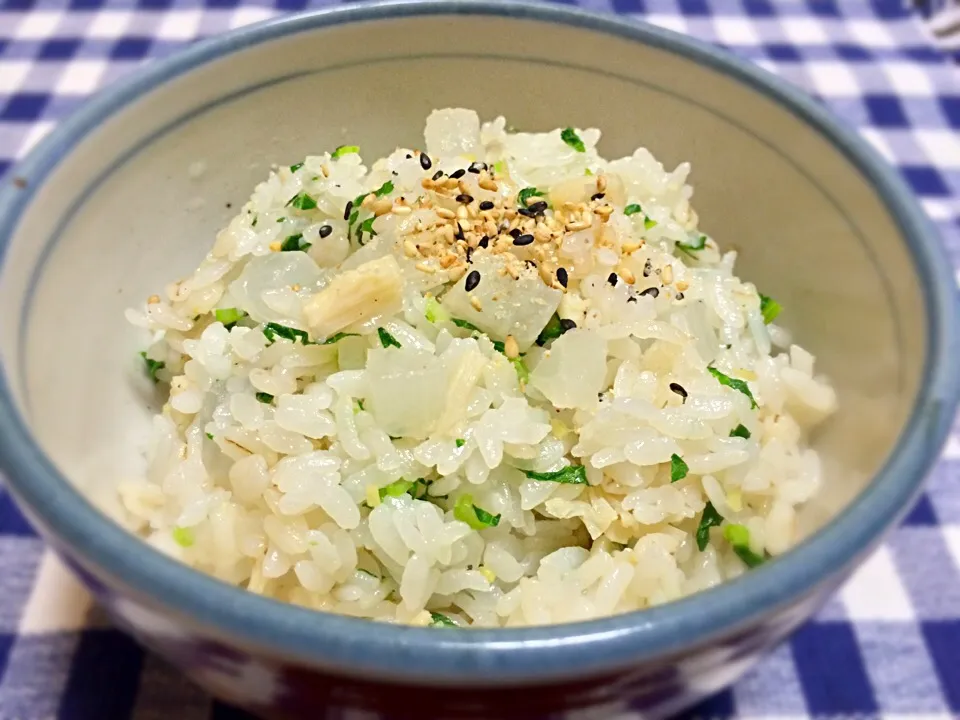 大根とホタテの冬の炊き込みご飯|よっしーさん