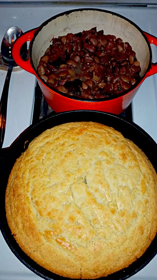 #Homemade #Cornbread & #Butterbeans|V Vosleyさん