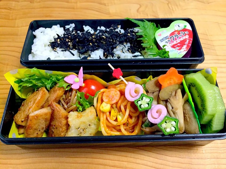 Snapdishの料理写真:今日のパパと息子くんお弁当♪|たるとさん