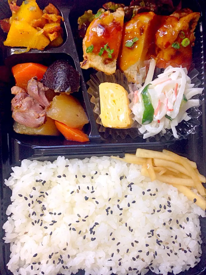 蓮根つくね弁当♪|ちーちさん