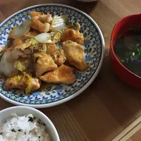 Snapdishの料理写真:鶏と白菜のオイスター炒め|にゃんこ♪さん