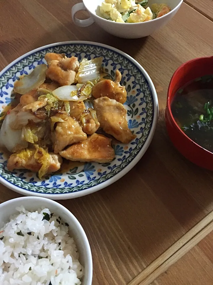 鶏と白菜のオイスター炒め|にゃんこ♪さん