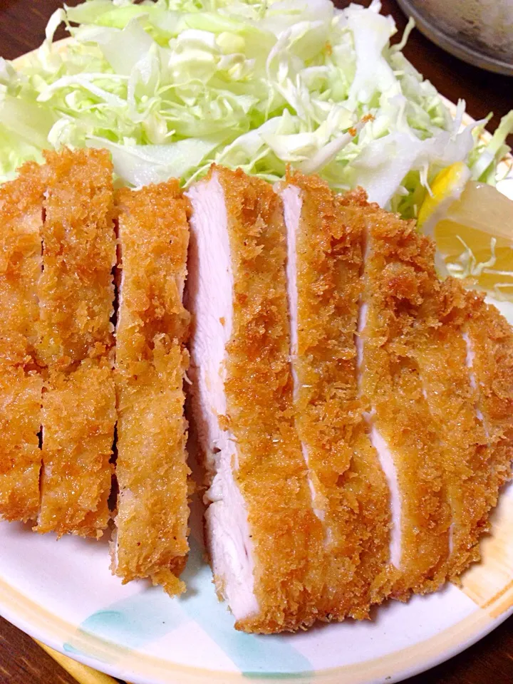 Snapdishの料理写真:鶏胸肉で！じゅーしーチキンカツ♡|♡かすてら♡さん