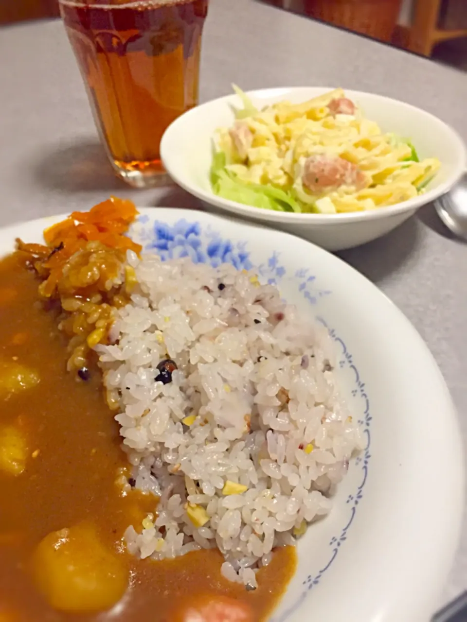 雑穀米でチキンカレー♪|guraさん