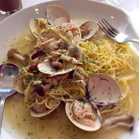 はまぐりときのこのパスタ